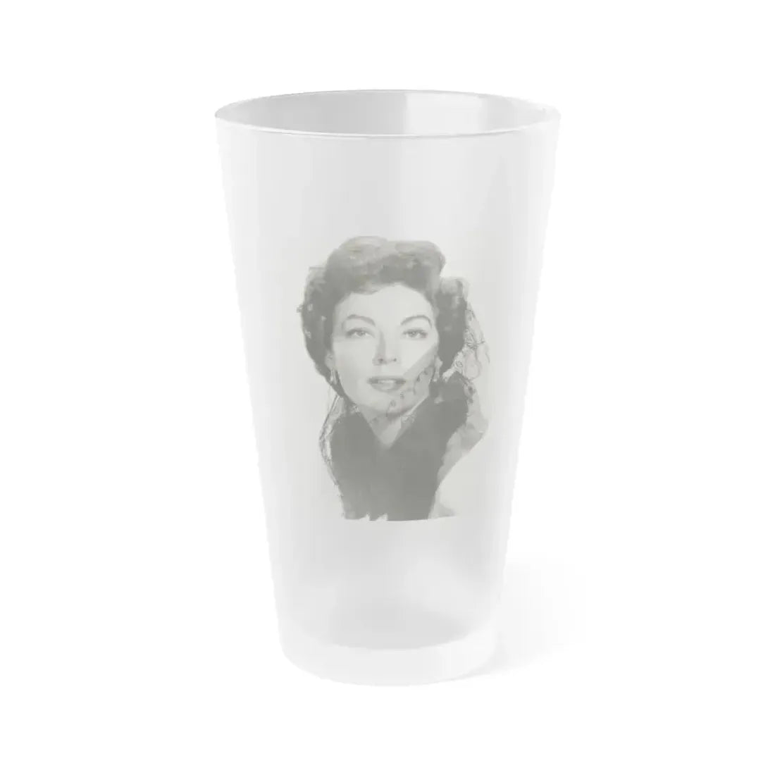 Ava Gardner #210 (Vintage Female Icon) Frosted Pint Glass 16oz 16oz Frosted - Go Mug Yourself