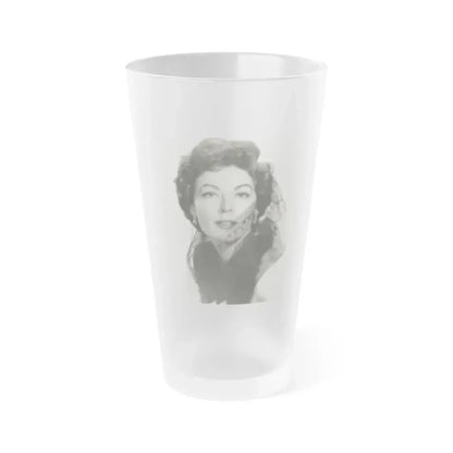 Ava Gardner #210 (Vintage Female Icon) Frosted Pint Glass 16oz 16oz Frosted - Go Mug Yourself