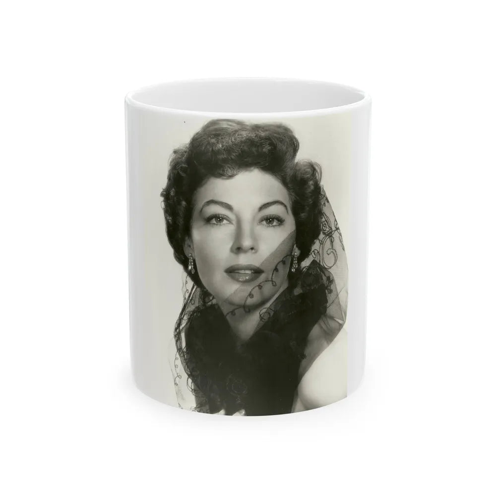 Ava Gardner #210 (Vintage Female Icon) White Coffee Mug-11oz-Go Mug Yourself