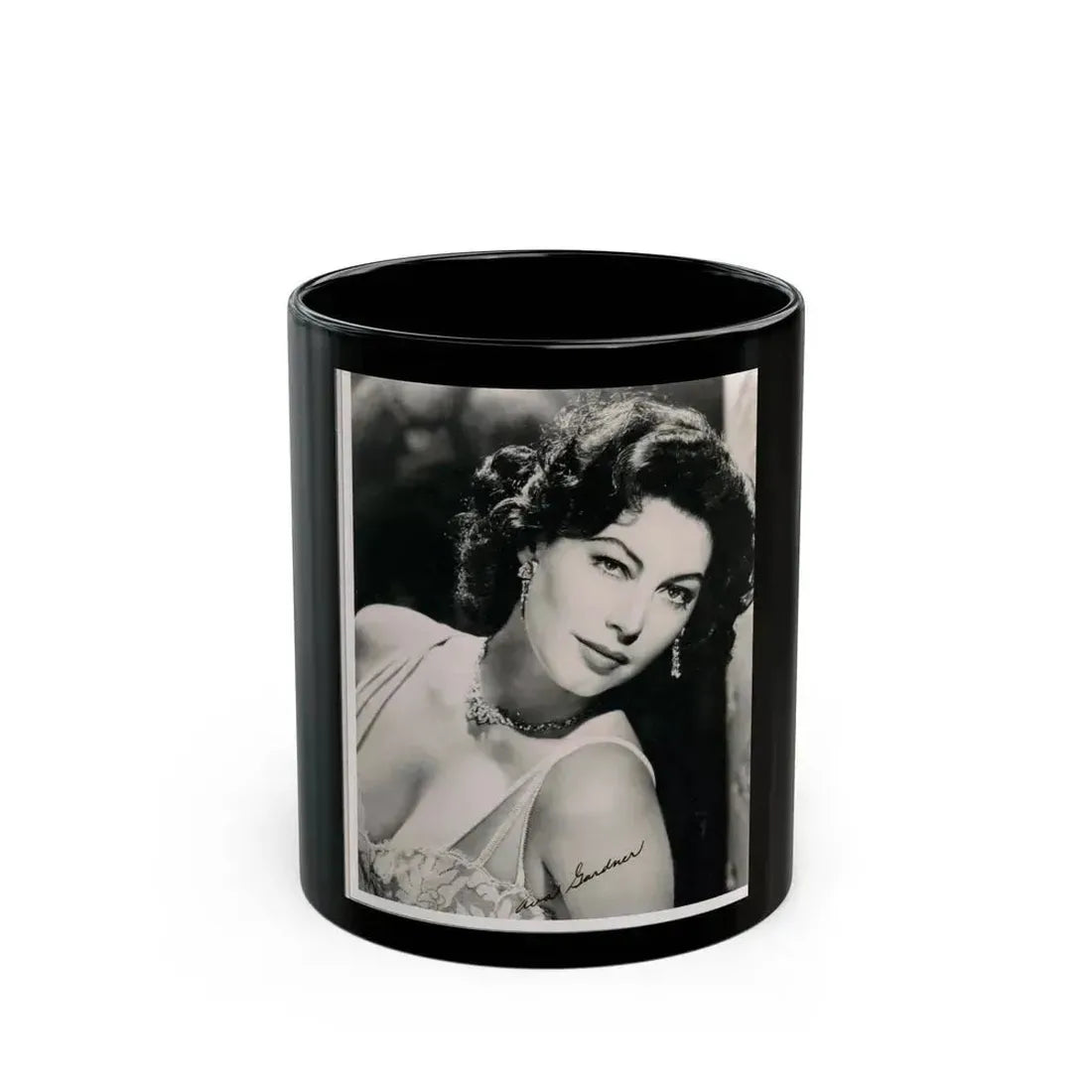 Ava Gardner #212 (Vintage Female Icon) Black Coffee Mug 11oz - Go Mug Yourself