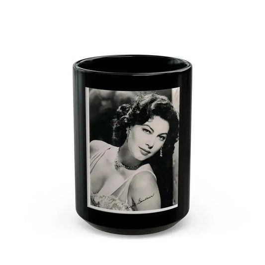 Ava Gardner #212 (Vintage Female Icon) Black Coffee Mug 15oz - Go Mug Yourself