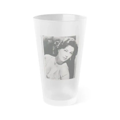 Ava Gardner #212 (Vintage Female Icon) Frosted Pint Glass 16oz 16oz Frosted - Go Mug Yourself