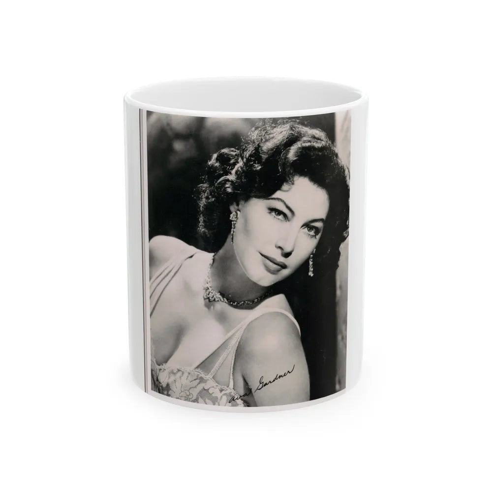 Ava Gardner #212 (Vintage Female Icon) White Coffee Mug-11oz-Go Mug Yourself