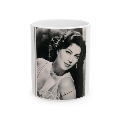 Ava Gardner #212 (Vintage Female Icon) White Coffee Mug-11oz-Go Mug Yourself