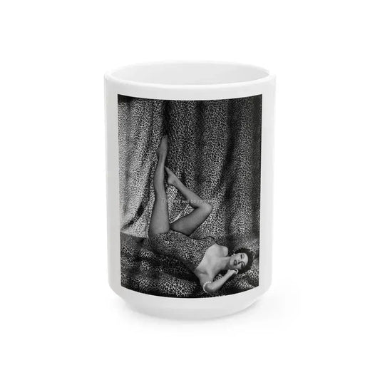 Ava Gardner #215 (Vintage Female Icon) White Coffee Mug 15oz - Go Mug Yourself