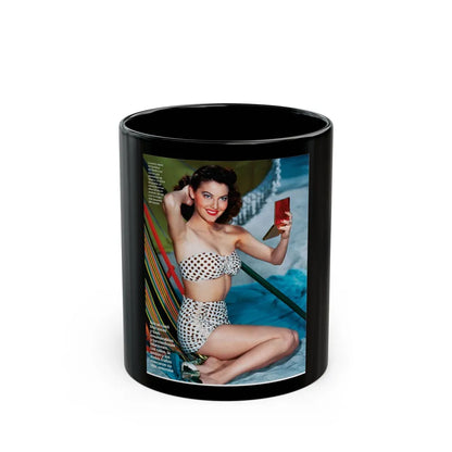 Ava Gardner #216 (Vintage Female Icon) Black Coffee Mug-11oz-Go Mug Yourself