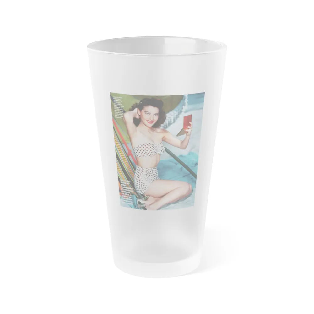 Ava Gardner #216 (Vintage Female Icon) Frosted Pint Glass 16oz-16oz-Frosted-Go Mug Yourself