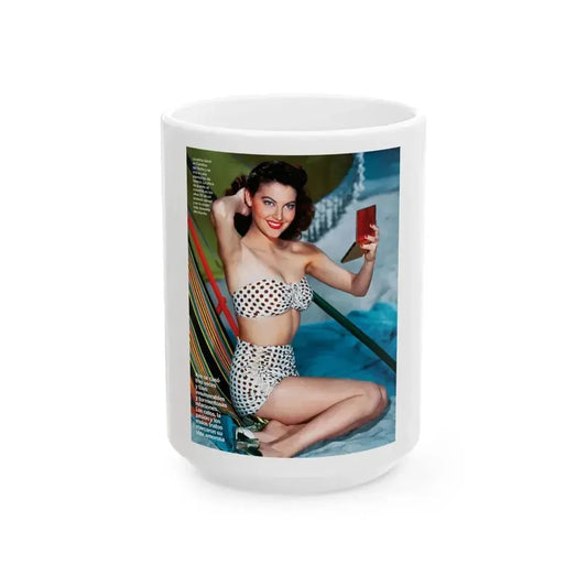 Ava Gardner #216 (Vintage Female Icon) White Coffee Mug 15oz - Go Mug Yourself