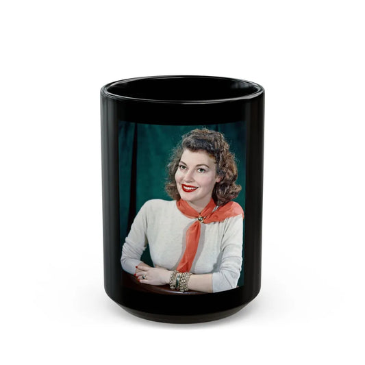 Ava Gardner #219 (Vintage Female Icon) Black Coffee Mug-15oz-Go Mug Yourself