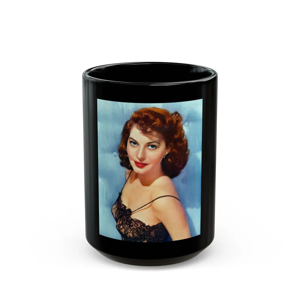 Ava Gardner #220 (Vintage Female Icon) Black Coffee Mug-15oz-Go Mug Yourself