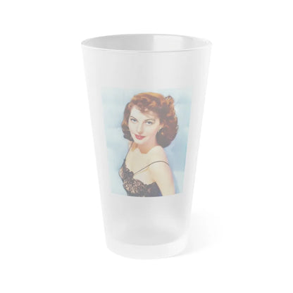 Ava Gardner #220 (Vintage Female Icon) Frosted Pint Glass 16oz-16oz-Frosted-Go Mug Yourself