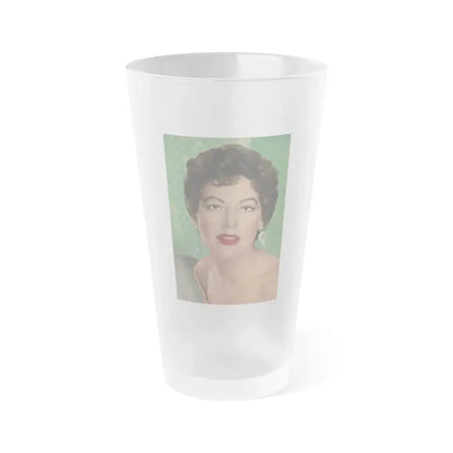 Ava Gardner #228 - Modern Screen Mag. July '55 (Vintage Female Icon) Frosted Pint Glass 16oz 16oz Frosted - Go Mug Yourself