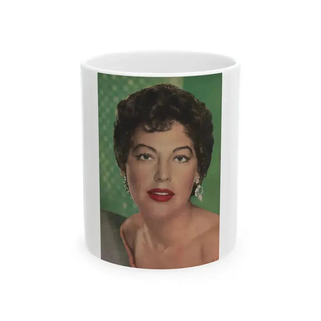 Ava Gardner #228 - Modern Screen Mag. July '55 (Vintage Female Icon) White Coffee Mug 11oz - Go Mug Yourself