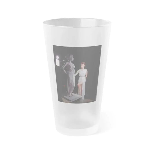 Ava Gardner #236 - 1 Color Photo from Hollywood In Kodachrome 1940-1949 Book (Vintage Female Icon) Frosted Pint Glass 16oz 16oz Frosted - Go Mug Yourself