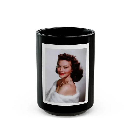 Ava Gardner #237 - 1 Color Portrait Photo from Hollywood In Kodachrome 1940-1949 Book (Vintage Female Icon) Black Coffee Mug 15oz - Go Mug Yourself