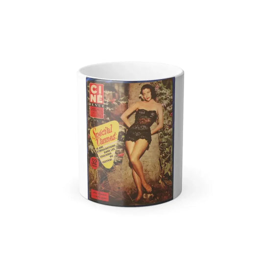 Ava Gardner #80 - Mag. Cover (Vintage Female Icon) Color Changing Mug 11oz 11oz - Go Mug Yourself