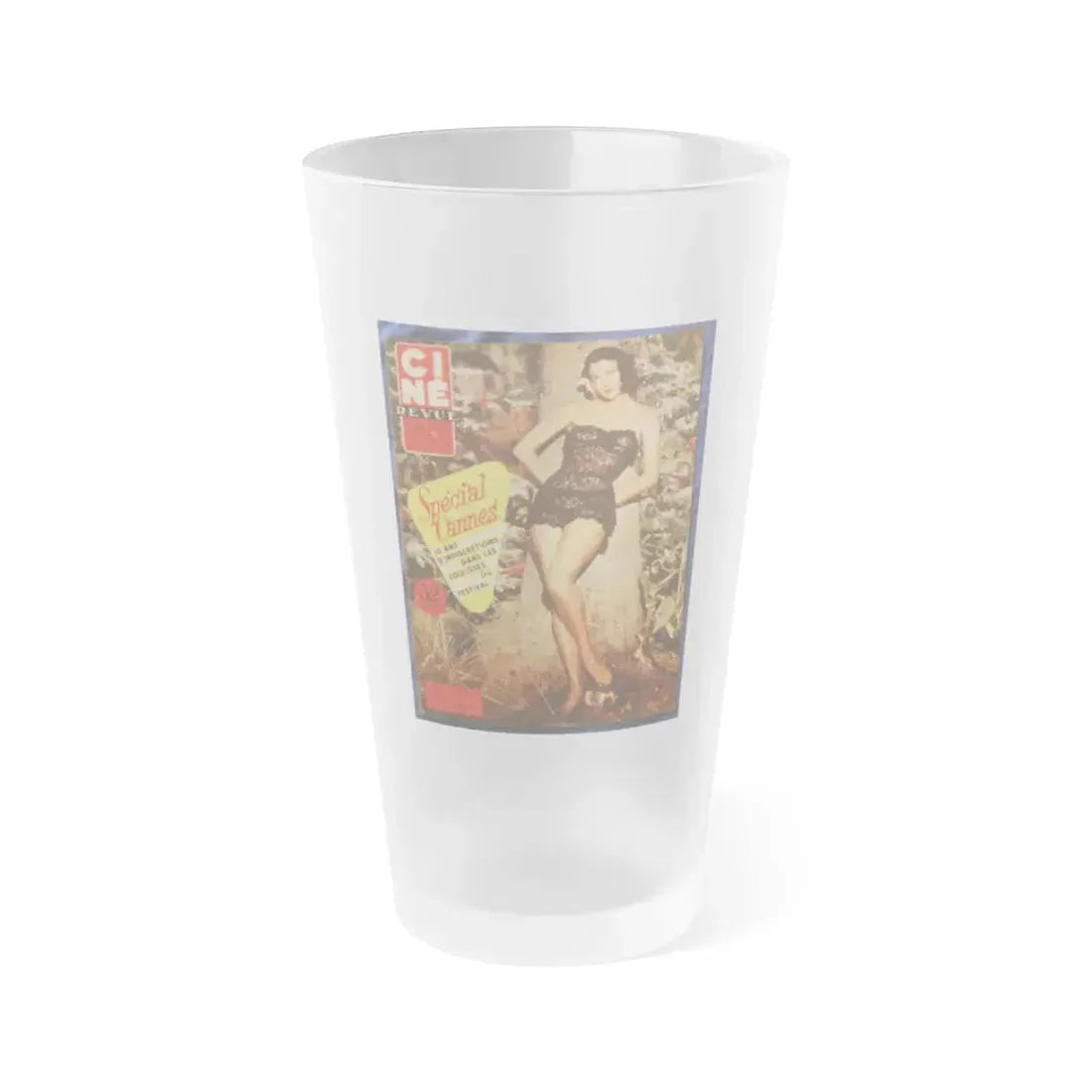 Ava Gardner #80 - Mag. Cover (Vintage Female Icon) Frosted Pint Glass 16oz 16oz Frosted - Go Mug Yourself