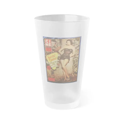 Ava Gardner #80 - Mag. Cover (Vintage Female Icon) Frosted Pint Glass 16oz 16oz Frosted - Go Mug Yourself