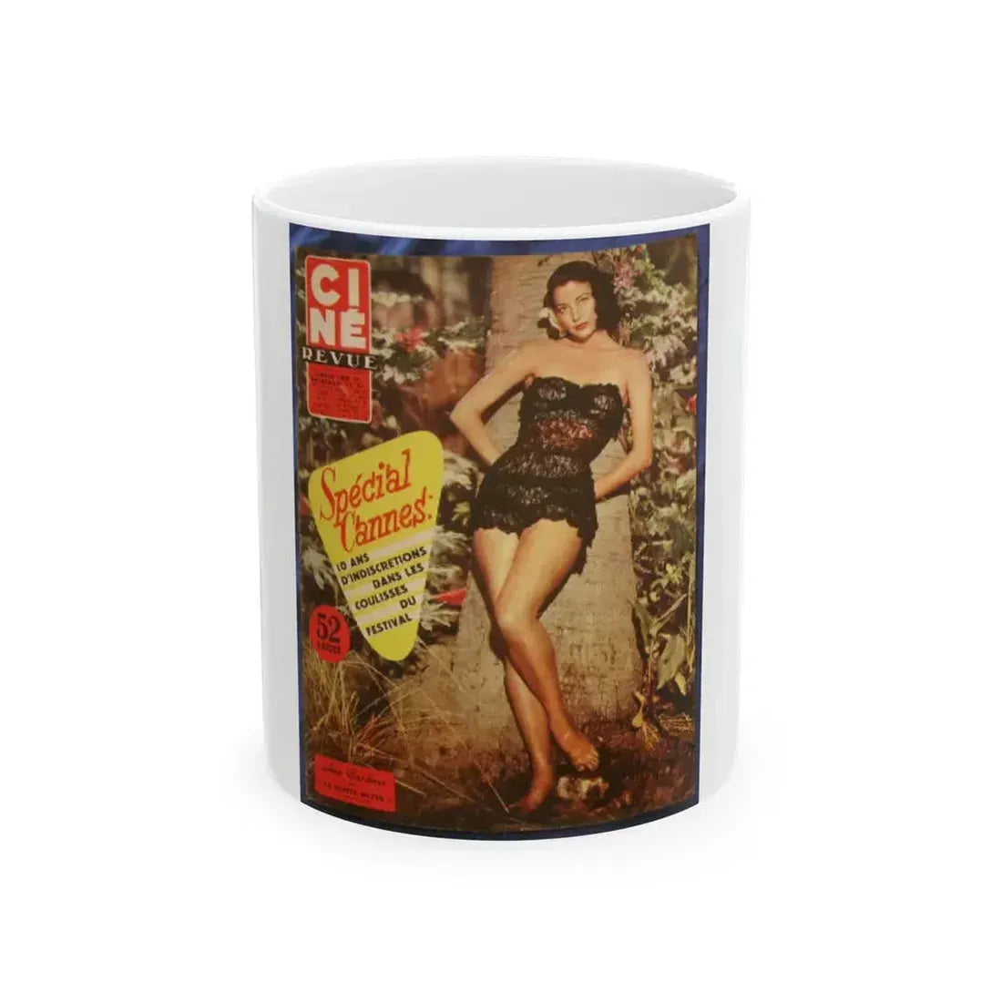 Ava Gardner #80 - Mag. Cover (Vintage Female Icon) White Coffee Mug 11oz - Go Mug Yourself