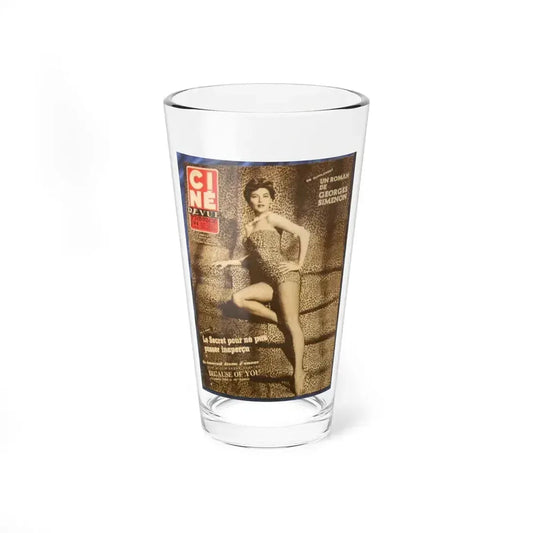 Ava Gardner #82 - Mag. Cover (Vintage Female Icon) Pint Glass 16oz 16oz - Go Mug Yourself