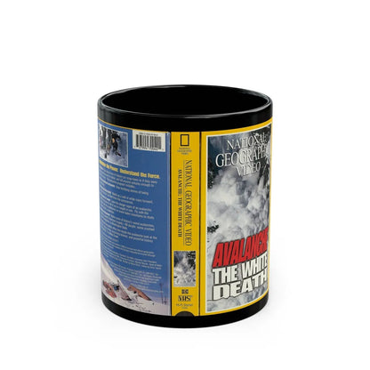 AVALANCHE THE WHITE DEATH (VHS COVER) - Black Coffee Mug-11oz-Go Mug Yourself