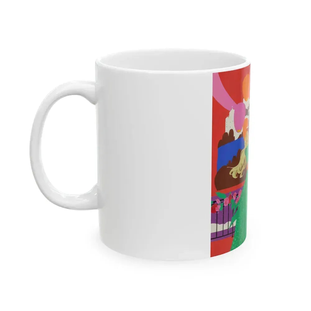 Avanti, movie advertisement, 1972 - White Coffee Mug - Go Mug Yourself