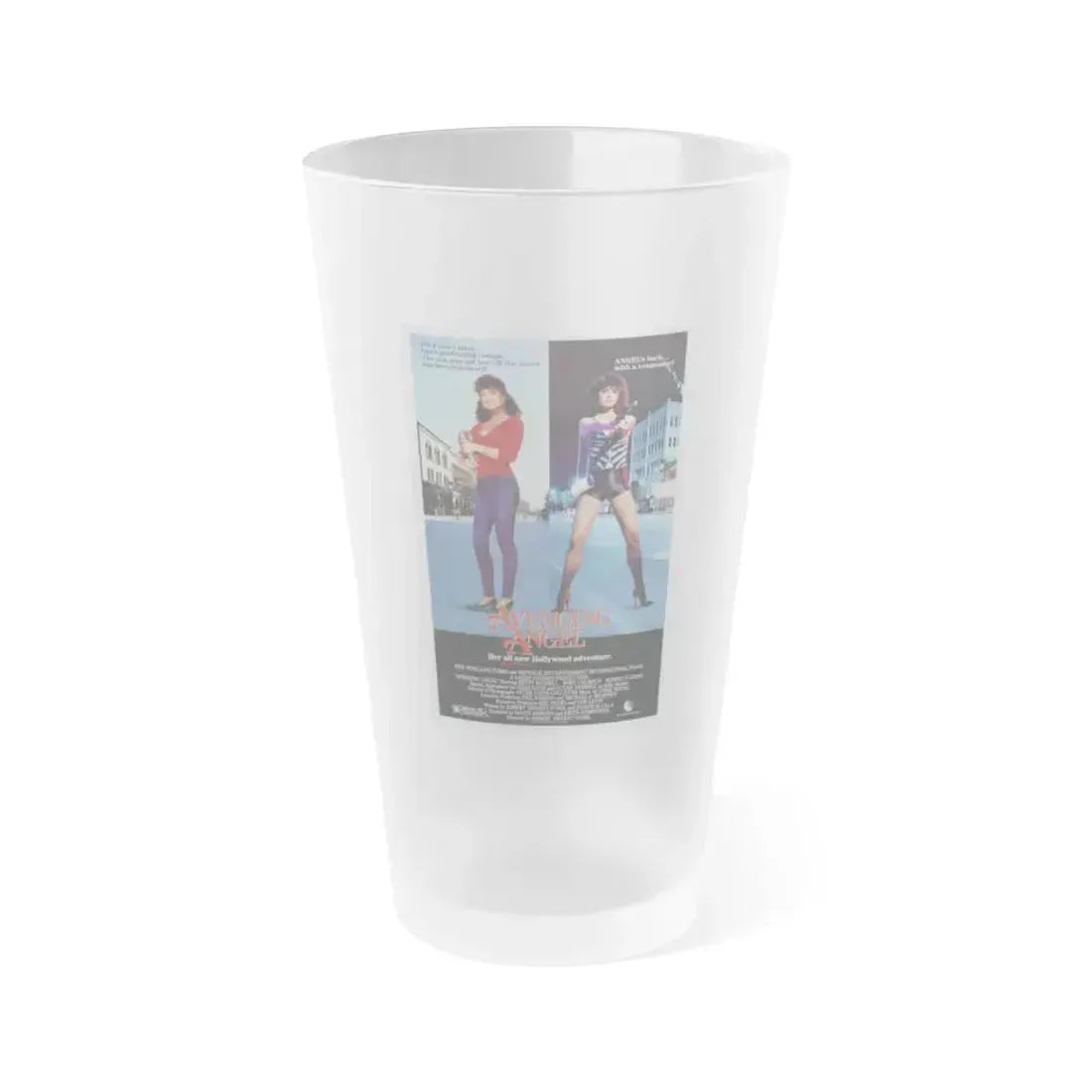 AVENGING ANGEL 1985 Movie Poster - Frosted Pint Glass 16oz 16oz Frosted - Go Mug Yourself