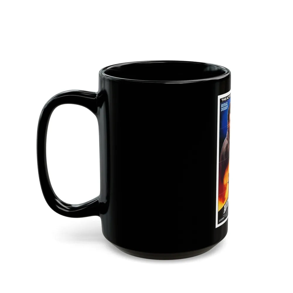 AVENGING FORCE 1986 Movie Poster - Black Coffee Mug-Go Mug Yourself