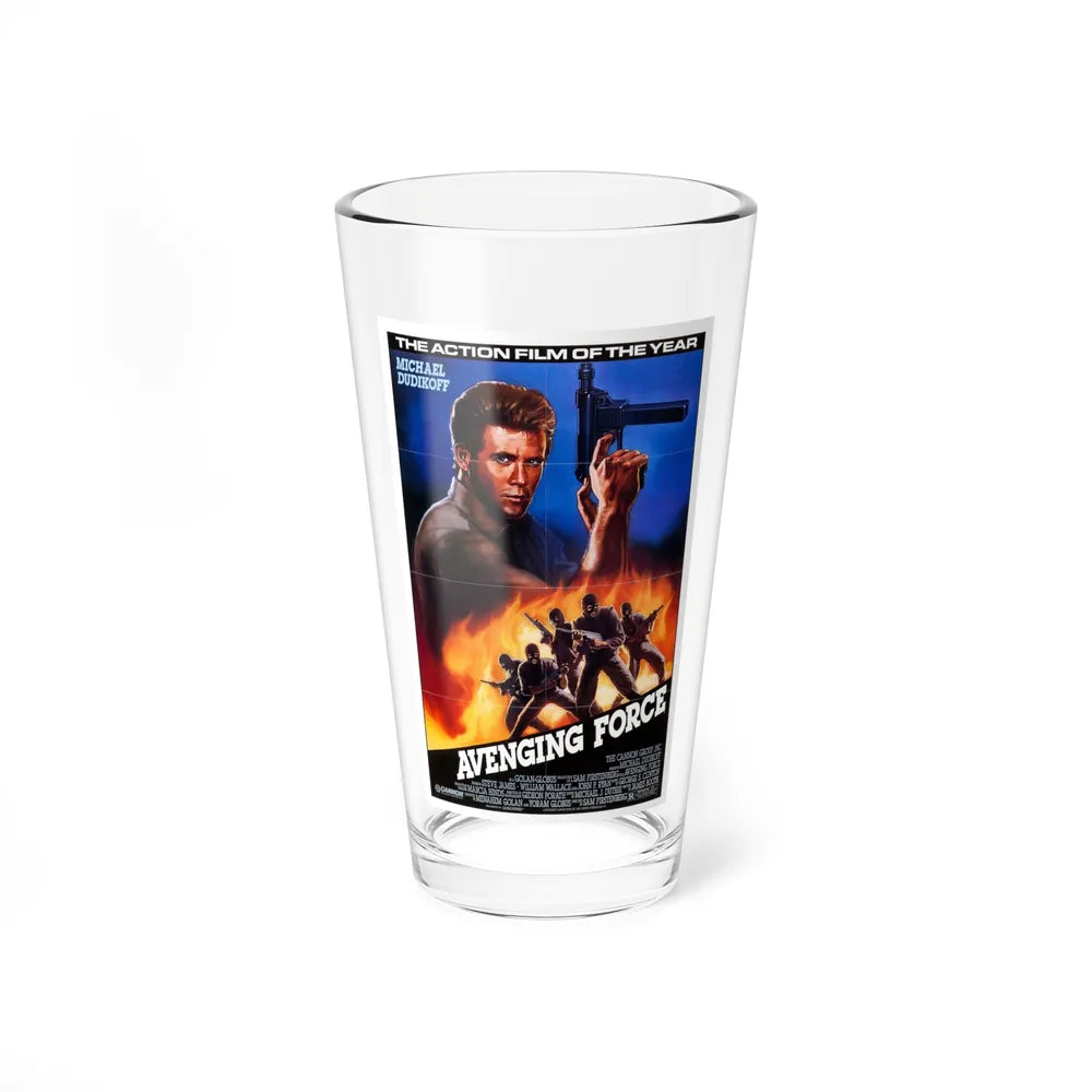 AVENGING FORCE 1986 Movie Poster - Pint Glass 16oz-16oz-Go Mug Yourself