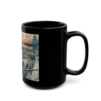 AVENGING FORCE CANNON MEDIA (VHS COVER) - Black Coffee Mug - Go Mug Yourself