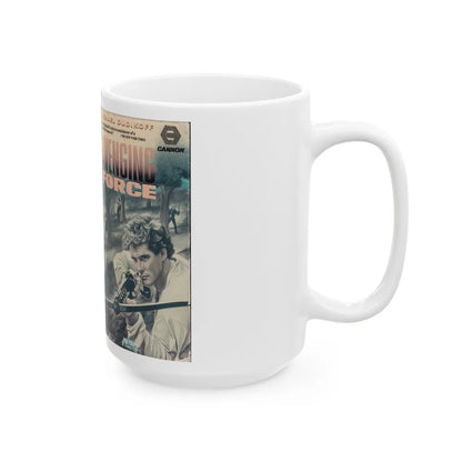 AVENGING FORCE CANNON MEDIA (VHS COVER) - White Coffee Mug-Go Mug Yourself