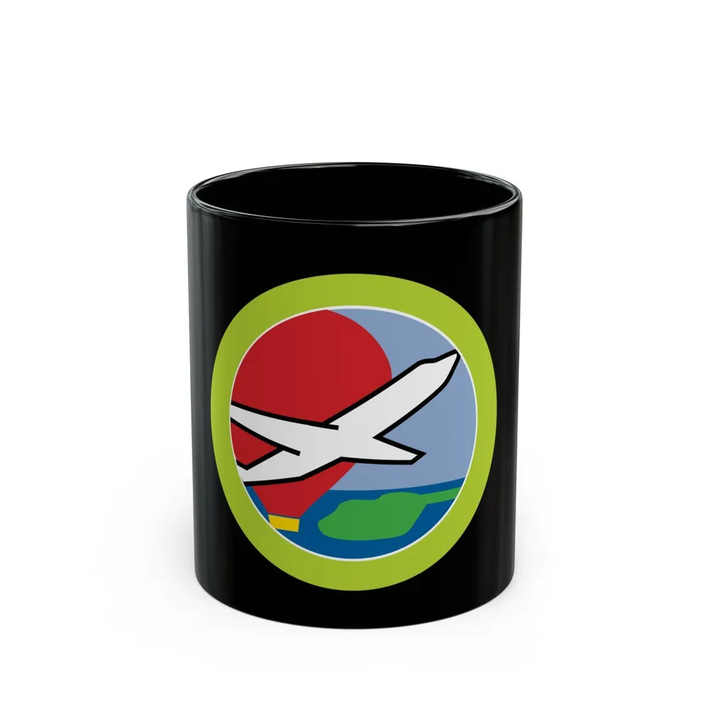 Aviation (Boy Scout Merit Badge) Black Coffee Mug-11oz-Go Mug Yourself