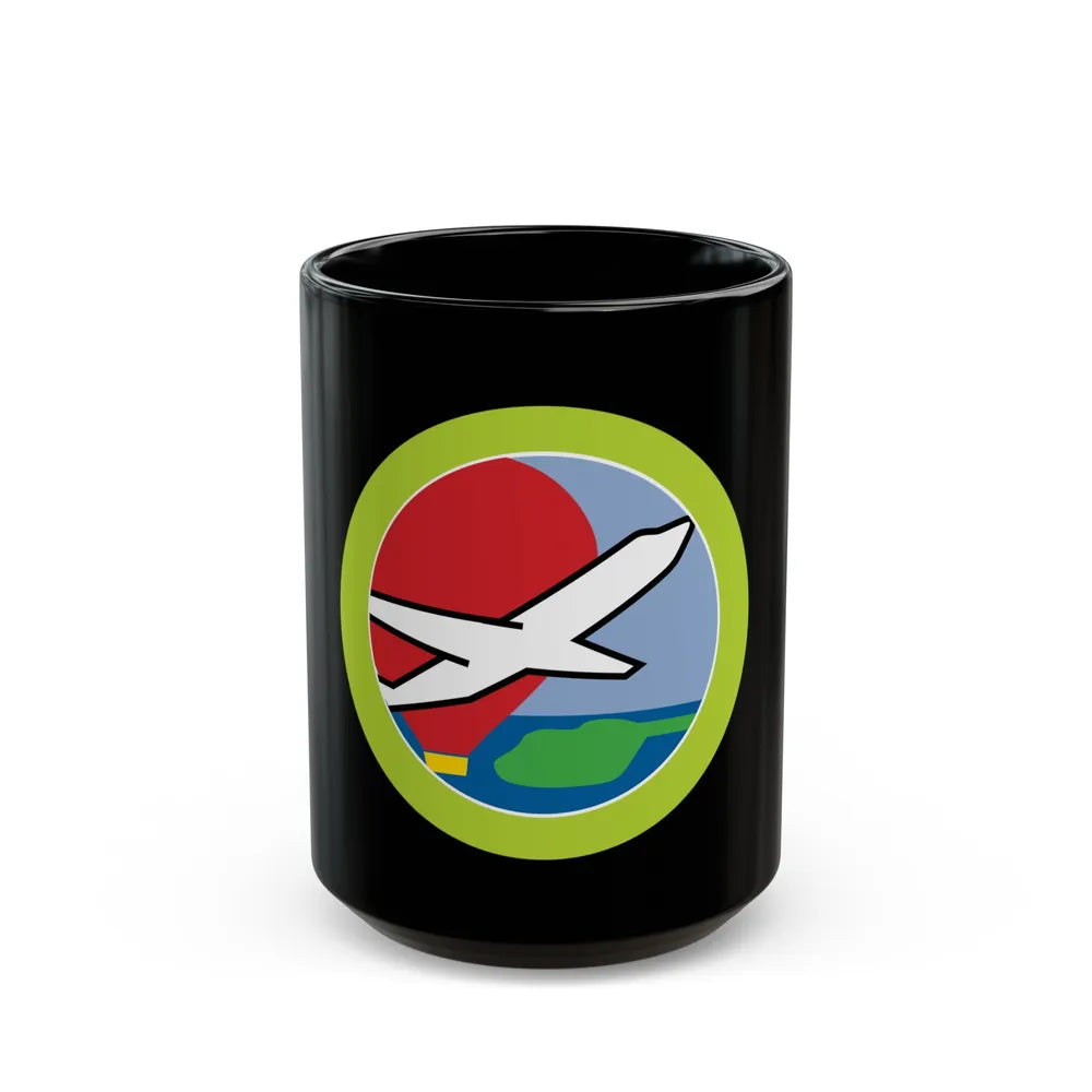 Aviation (Boy Scout Merit Badge) Black Coffee Mug-15oz-Go Mug Yourself