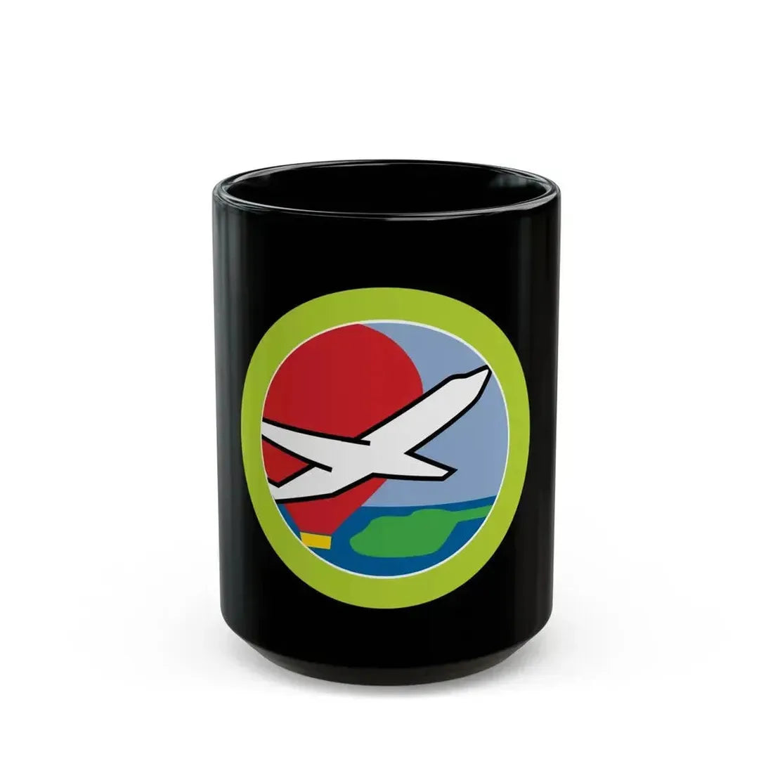 Aviation (Boy Scout Merit Badge) Black Coffee Mug 15oz - Go Mug Yourself
