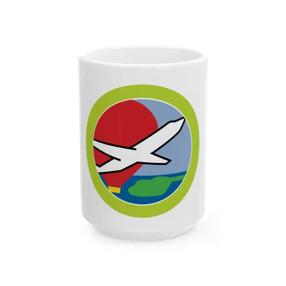 Aviation (Boy Scout Merit Badge) White Coffee Mug 15oz - Go Mug Yourself