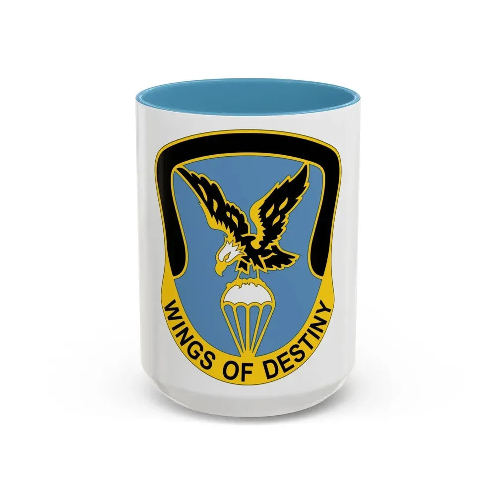 Aviation Brigade 101 Airborne Division (U.S. Army) Accent Coffee Mug 15oz Light Blue - Go Mug Yourself