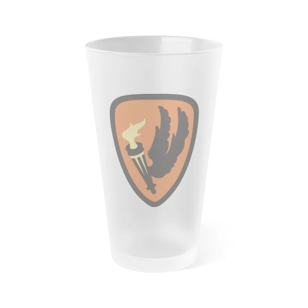 Aviation Center and School (U.S. Army) Frosted Pint Glass 16oz-Go Mug Yourself