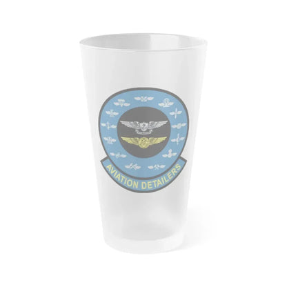 Aviation Detailers (U.S. Navy) Frosted Pint Glass 16oz Default Title - Go Mug Yourself