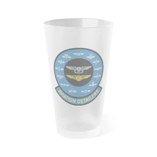 Aviation Detailers (U.S. Navy) Frosted Pint Glass 16oz Default Title - Go Mug Yourself