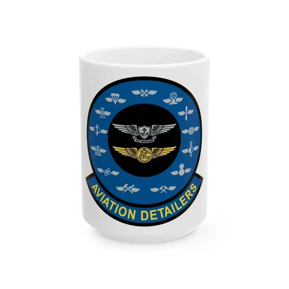 Aviation Detailers (U.S. Navy) White Coffee Mug 15oz - Go Mug Yourself