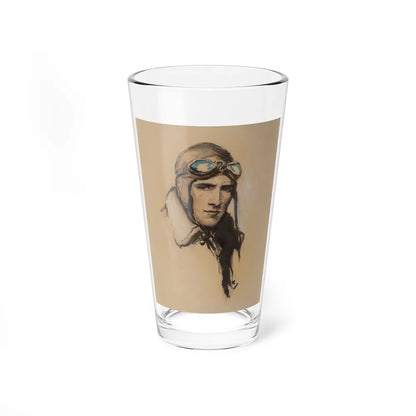 Aviation Pilot (Magazine Illustration) Pint Glass 16oz-16oz-Go Mug Yourself