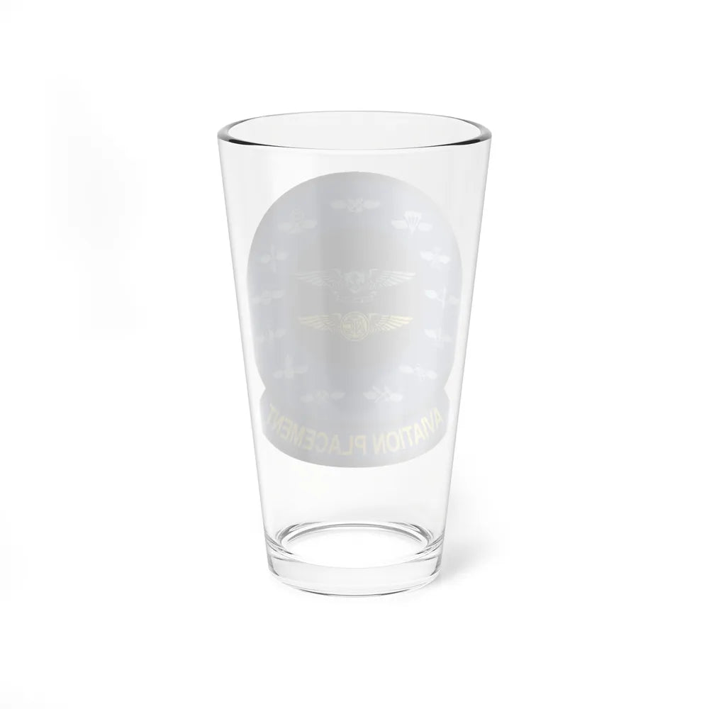 Aviation Placement (U.S. Navy) Pint Glass 16oz-Go Mug Yourself