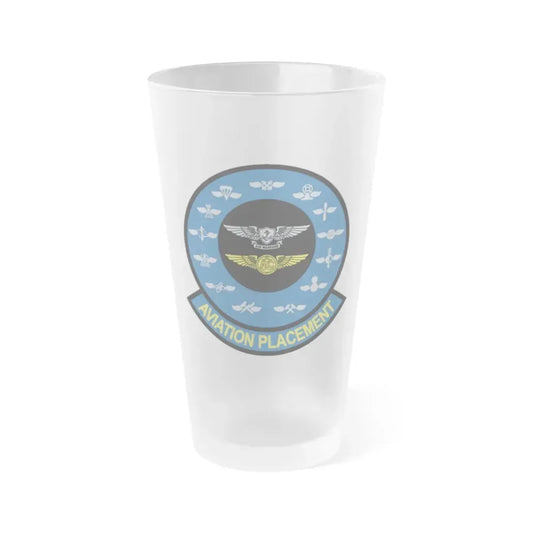 Aviation Placement (U.S. Navy) Frosted Pint Glass 16oz Default Title - Go Mug Yourself