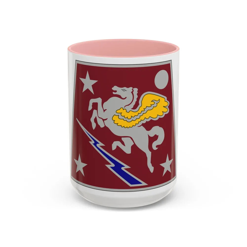 Aviation Systems Command (U.S. Army) Accent Coffee Mug-15oz-Pink-Go Mug Yourself