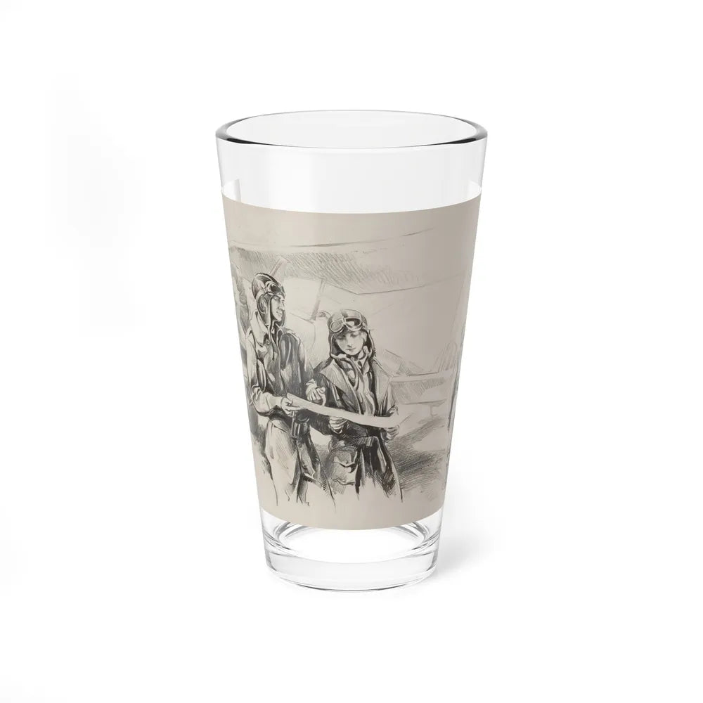 Aviators (Magazine Illustration) Pint Glass 16oz-16oz-Go Mug Yourself