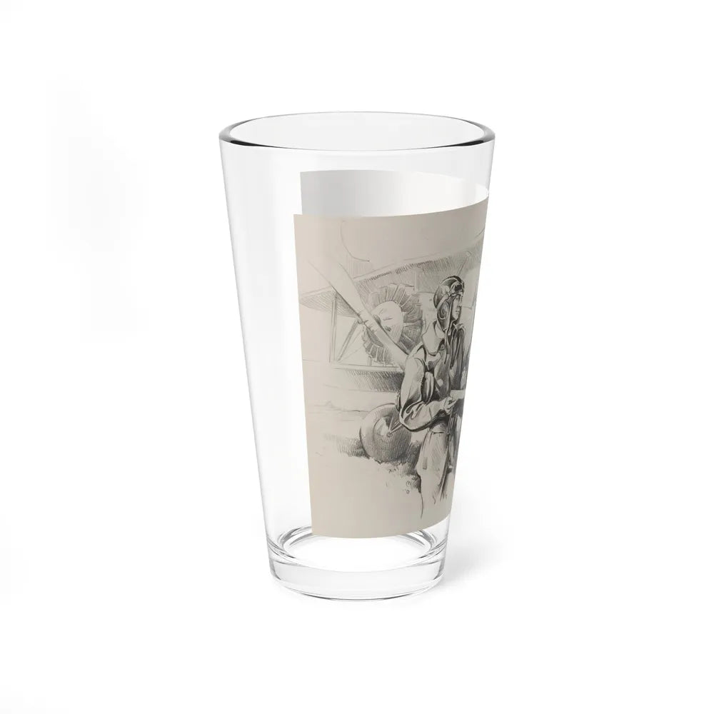 Aviators (Magazine Illustration) Pint Glass 16oz-Go Mug Yourself