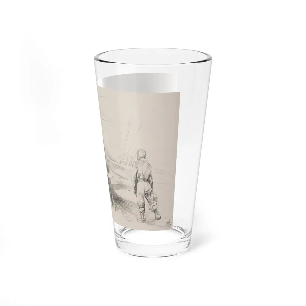 Aviators (Magazine Illustration) Pint Glass 16oz-Go Mug Yourself