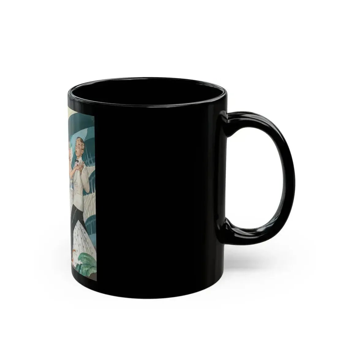 Avoid a Sudden Letdown, General Tire advertisement, 1941 - Black Coffee Mug - Go Mug Yourself