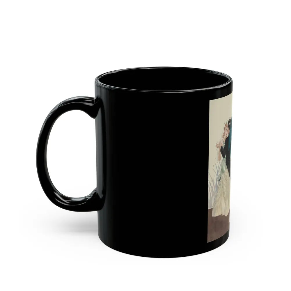 Avoid a Sudden Letdown, General Tire advertisement, 1941 - Black Coffee Mug-Go Mug Yourself