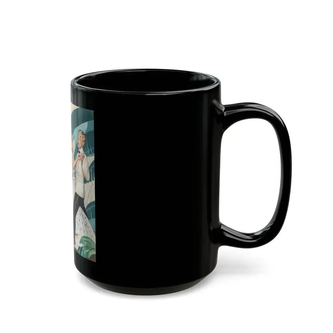 Avoid a Sudden Letdown, General Tire advertisement, 1941 - Black Coffee Mug - Go Mug Yourself
